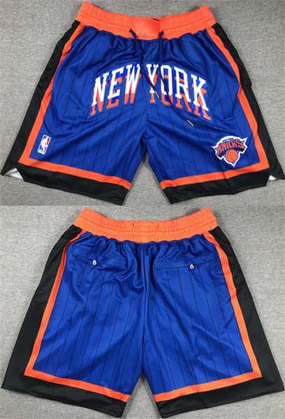 Mens New York Knicks Royal City Edition Shorts